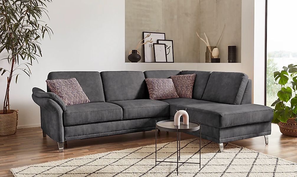sit&more Ecksofa "Clio L-Form", wahlweise mit Bettfunktion und Bettkasten, günstig online kaufen