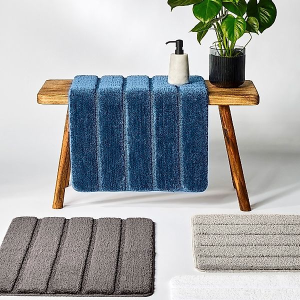 Schiesser Badematte »Milano mit weichem Flor und rutschhemmender Rückseite« günstig online kaufen