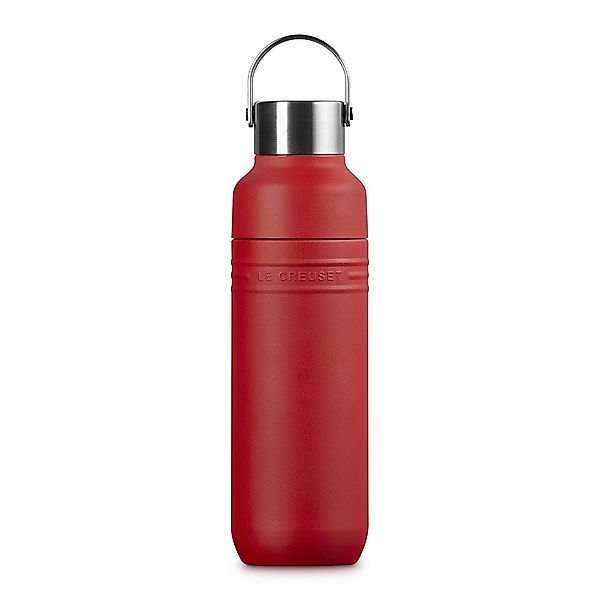Le Creuset Trinkflasche On The Go Edelstahl Isolierflasche Kirschrot 500 ml günstig online kaufen
