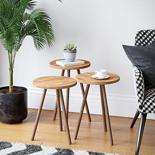 en.casa Satztisch, »Hjørring« 3er Set Kaffeetisch günstig online kaufen