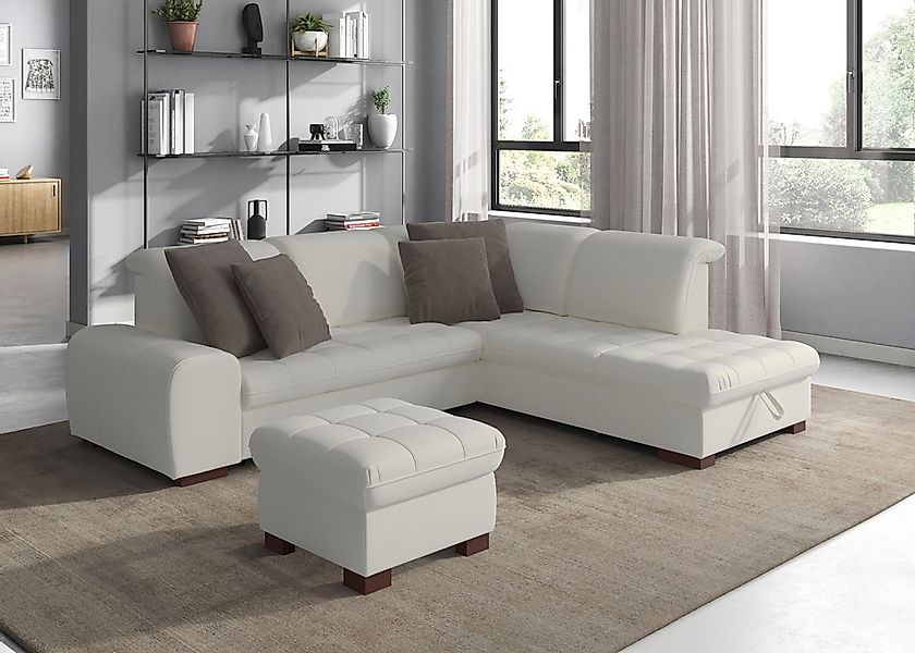sit&more Ecksofa "Luxor L-Form", wahlweise mit Bettfunktion, Stauraum und K günstig online kaufen