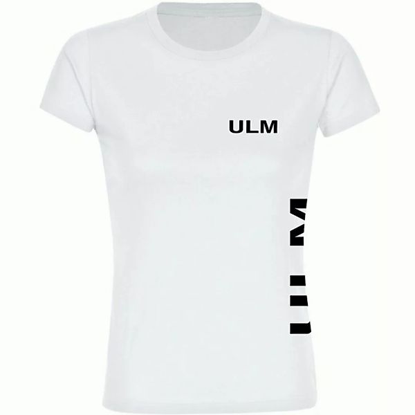 multifanshop T-Shirt Damen Ulm - Brust & Seite - Frauen günstig online kaufen