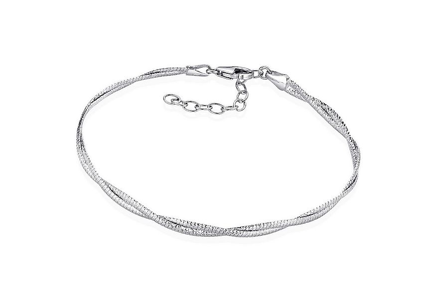 Materia Silberarmband Damen Glitzer Tondakette gedreht SA-106, 925 Sterling günstig online kaufen