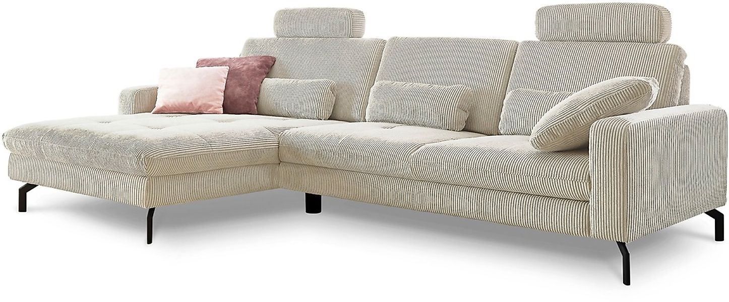 Die PlanBar Ecksofa "MP-IN20110 L-Form mit Federkern-Polsterung", optional günstig online kaufen
