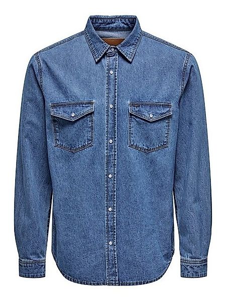 ONLY & SONS Langarmhemd ONSBANE DENIM (1-tlg) günstig online kaufen