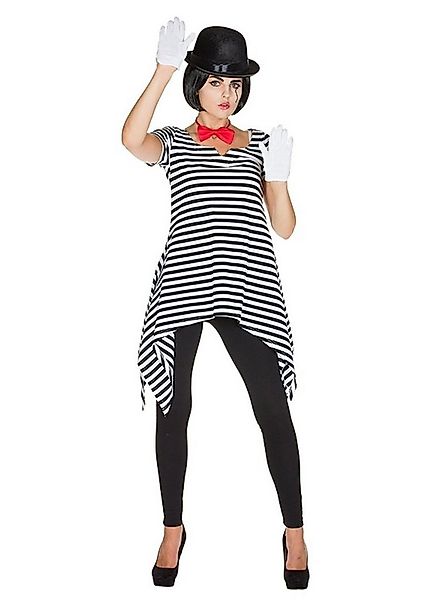 Metamorph Clown-Kostüm Ringelshirt seitlich lang - Faschingskostüm Damen, S günstig online kaufen