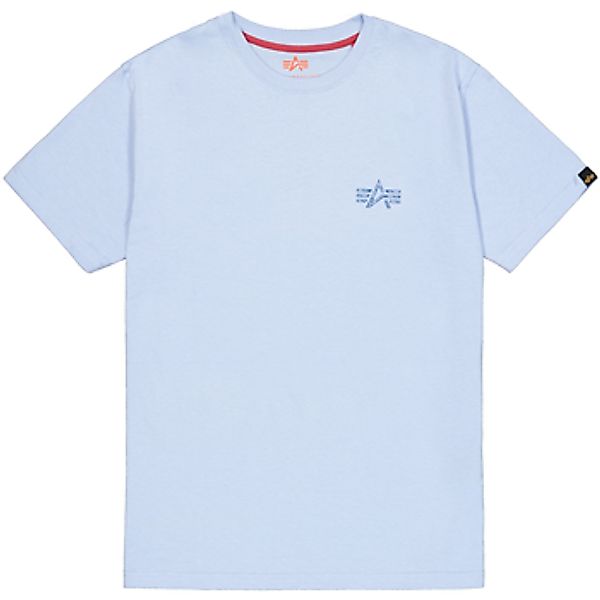 Alpha Industries  T-Shirt Signature Backprint T-Shirt - artic blue günstig online kaufen