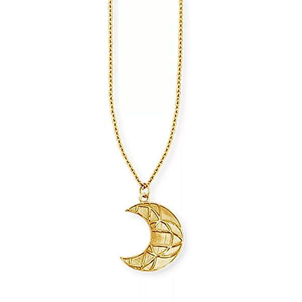 CAÏ Kette mit Anhänger "925/- Sterling Silber vergoldet Mond" günstig online kaufen