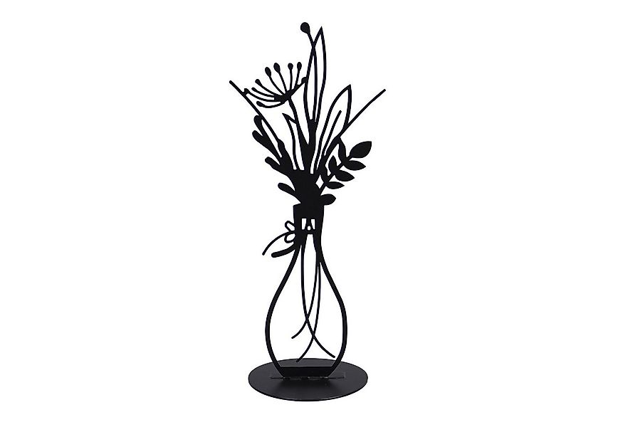 UNUS HOME Dekofigur Deko Aufsteller aus Metall Blumenvase 35 cm (Deko Aufst günstig online kaufen