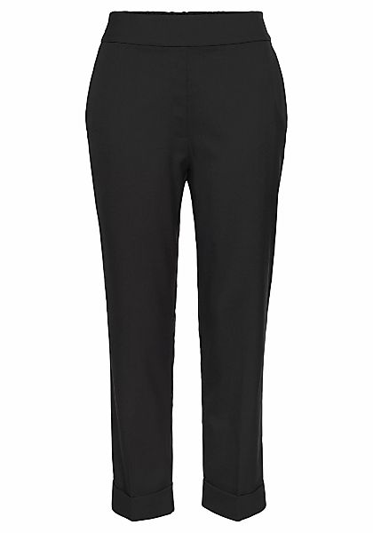 LASCANA Schlupfhose, mit gekrempeltem Hosensaum, elegante Anzughose, Busine günstig online kaufen