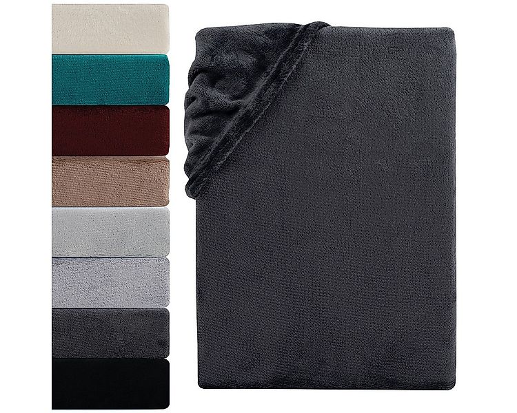 Visaggio Spannbettlaken Cashmere Touch Winter Spannbetttuch Super Soft Bett günstig online kaufen