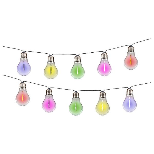 näve LED-Lichterkette »Linda«, 10 St.-flammig, Solar, 10 Glühbirnen klar, R günstig online kaufen