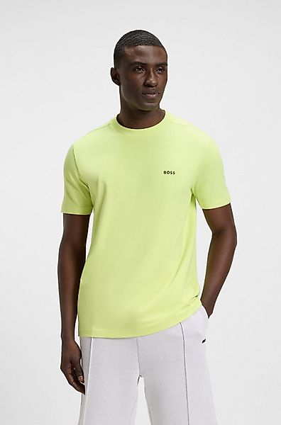 BOSS GREEN Rundhalsshirt Tee mit gummiertem günstig online kaufen
