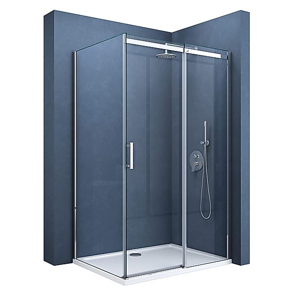 doporro Eckdusche Duschkabine Schiebetür Dusche Duschabtrennung günstig online kaufen