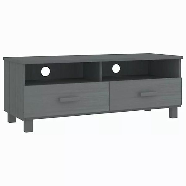 furnicato TV-Schrank HAMAR Dunkelgrau 106x40x40 cm Massivholz Kiefer (1-St) günstig online kaufen