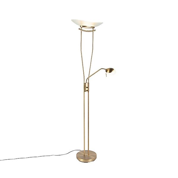 Qazqa Stehlampe Lexus, LED fest integriert, (nicht austauschbare) LED, Bron günstig online kaufen