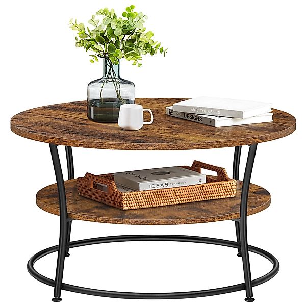 VASAGLE Couchtisch, Wohnzimmertisch, Sofatisch, Ø 80 günstig online kaufen
