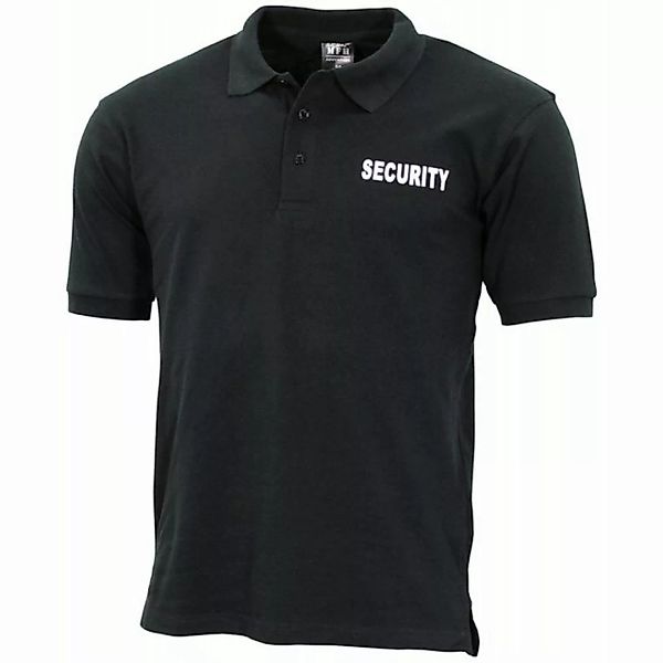 MFH Poloshirt MFH Poloshirt, "Security", bedruckt, schwarz günstig online kaufen