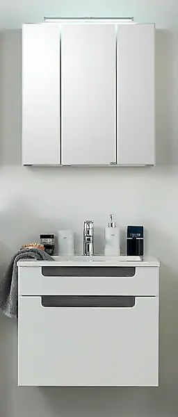 welltime Badmöbel-Set "Siena" 2 Stk. tlg. Breite 80 cm, Waschtisch mit Mine günstig online kaufen