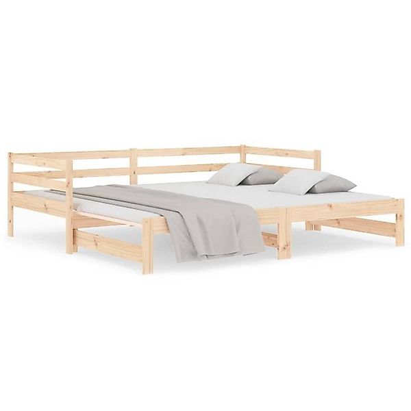 furnicato Bett Ausziehbares Tagesbett ohne Matratze 90x190 cm (1-tlg) günstig online kaufen