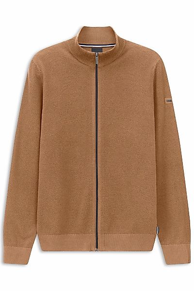 bugatti Strickjacke "Basic Essential" mit Reißverschluss günstig online kaufen