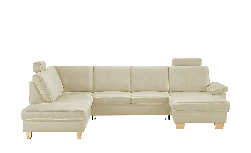 meinSofa Wohnlandschaft Kunstleder Samu ¦ creme ¦ Maße (cm): B: 316 H: 90 T günstig online kaufen