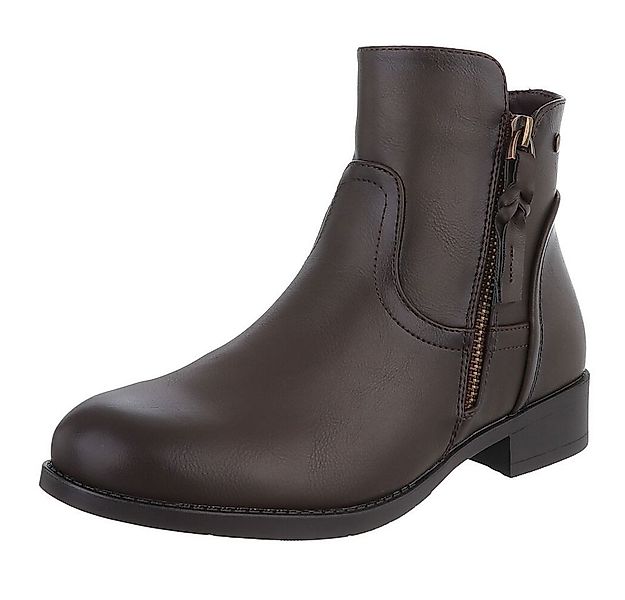 Ital-Design Elegante Ankle-Boots mit Reißverschluss für Damen Stiefelette ( günstig online kaufen