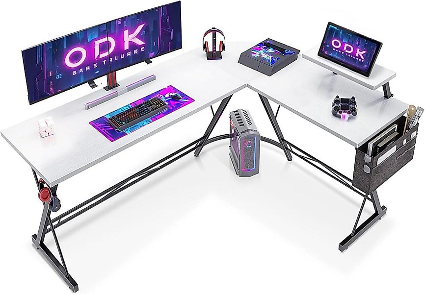 LuxusKollektion Gamingtisch Gaming Tisch Eckschreibtisch L günstig online kaufen