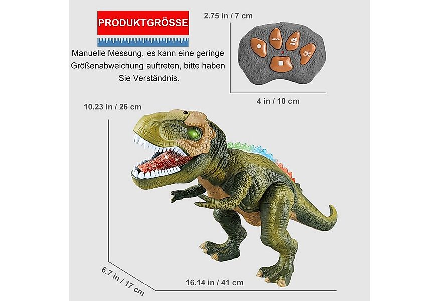 Senmudi Spielfigur Kinder LED Ferngesteuertes Dinosaurier Spielzeug, (Elekt günstig online kaufen