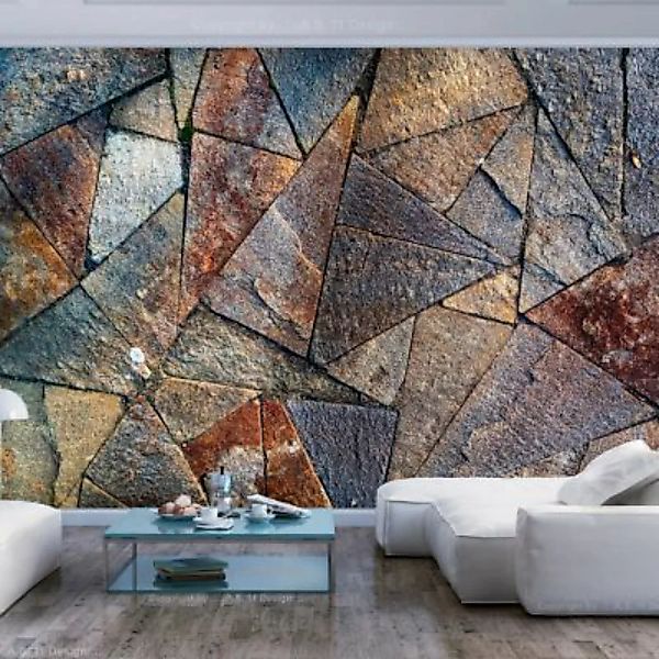 artgeist Fototapete Pavement Tiles (Colourful) mehrfarbig Gr. 400 x 280 günstig online kaufen
