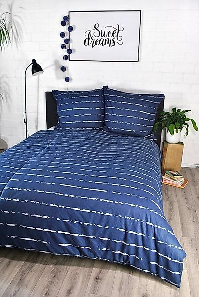 jilda-tex Bettwäsche, Biber, 2 teilig, warm, weich und mit tollem Streifenm günstig online kaufen