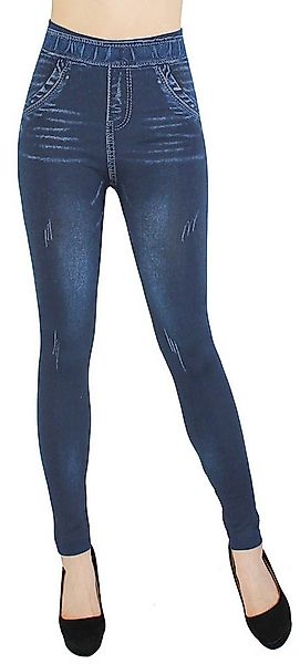 dy_mode Jeggings Damen Leggings in Jeans Optik Bequem Jeggings High Waist J günstig online kaufen