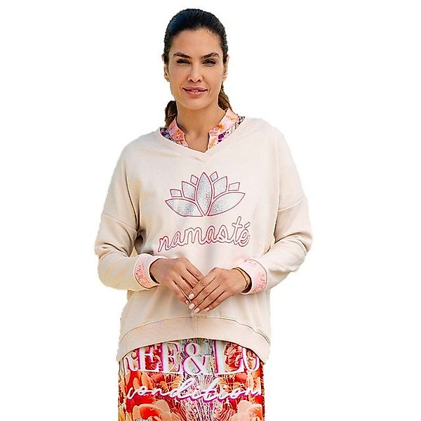 Miss Goodlife Sweatshirt Miss Goodlife MG11320 Namaste strass, creme günstig online kaufen