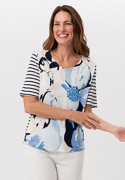 FRANK WALDER Kurzarmshirt mit floralem Print günstig online kaufen