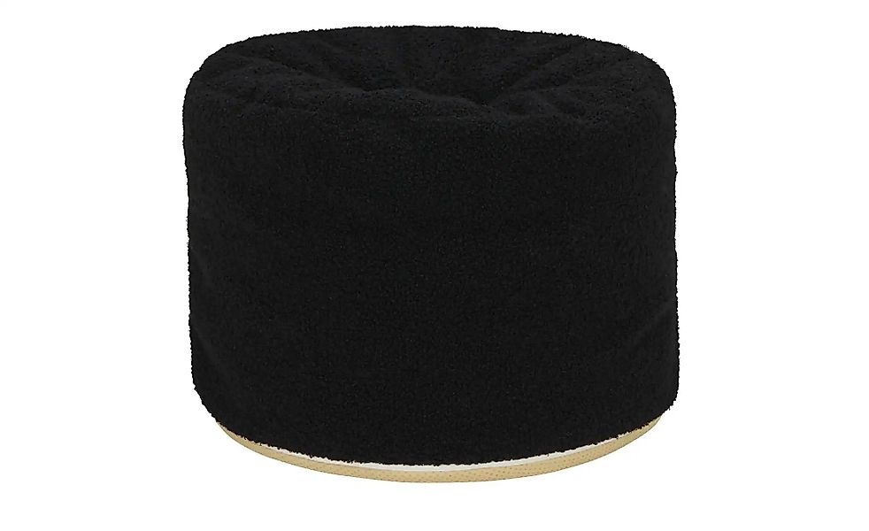 como Pouf  Teddy uni ¦ schwarz ¦ Maße (cm): H: 30  Ø: 43 Polstermöbel > Hoc günstig online kaufen