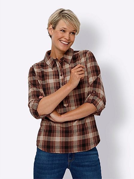 Sieh an! Klassische Bluse Schlupfbluse . günstig online kaufen