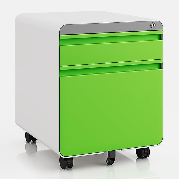 Dripex Aktenschrank Metall Rollcontainer Stahl Büroschrank günstig online kaufen