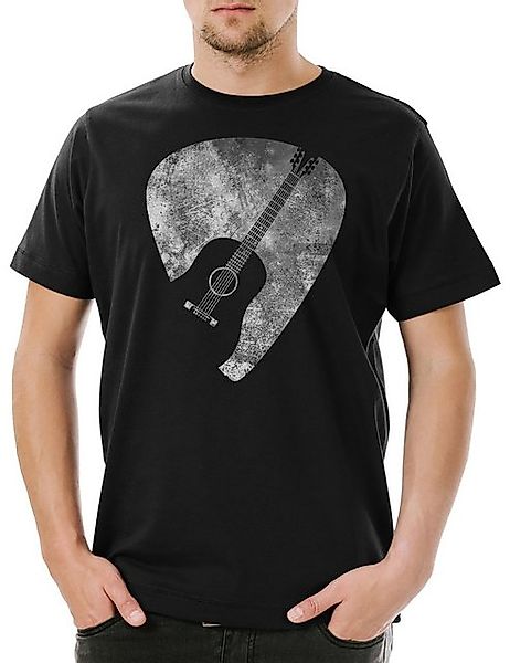 Urban Backwoods Print-Shirt Plectrum Herren T-Shirt Guitar Gitarren Plektru günstig online kaufen