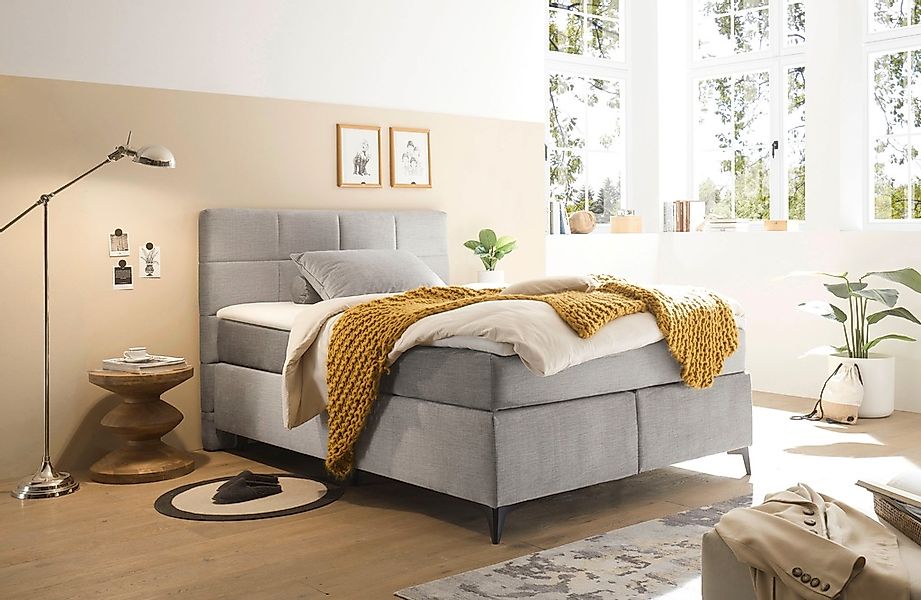 ED EXCITING DESIGN Boxspringbett »Navarra«, wahlweise mit Matratze günstig online kaufen