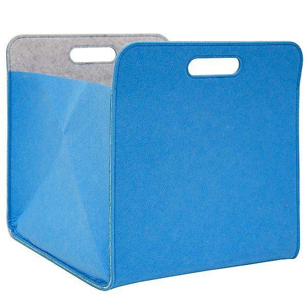 DuneDesign Aufbewahrungsbox Cube 33 x 38 x 33 cm 2er Set  Blau günstig online kaufen