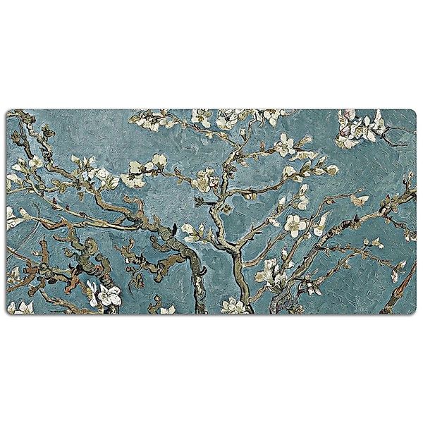 Tulup Schreibtischunterlage Kirschblüte Schreibtisch Matte 120x60 cm Grün D günstig online kaufen