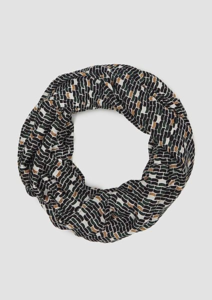 s.Oliver Loop Snood, Viskose-Snood mit abstraktem günstig online kaufen