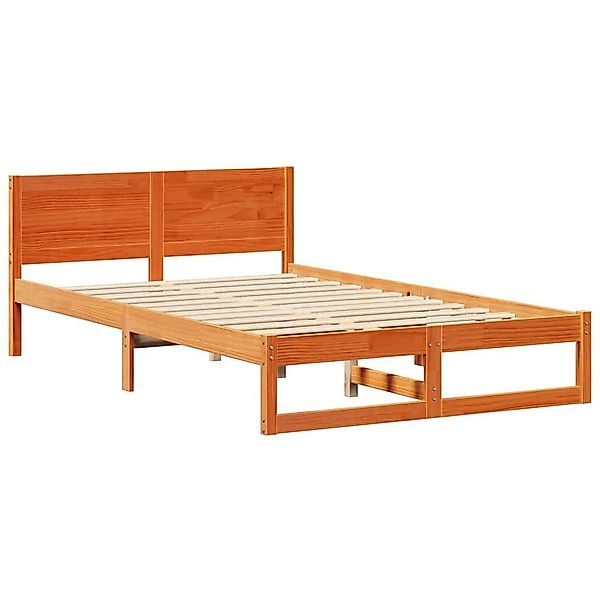 vidaXL Bett Bettgestell mit Kopfteil Braun günstig online kaufen