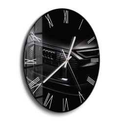 DEQORI Wanduhr 'Audi Frontalaufnahme' (Glas Glasuhr günstig online kaufen