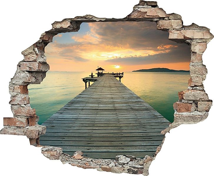 queence Wandtattoo Steg (1 St), Wandsticker, Wandbild, selbstklebend, 3D, W günstig online kaufen