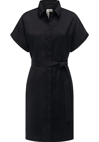 Ragwear Blusenkleid "Manilla", Kurzarm Midikleid mit Taillengürtel günstig online kaufen