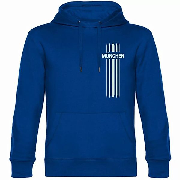 multifanshop Kapuzensweatshirt München blau - Streifen - Pullover günstig online kaufen