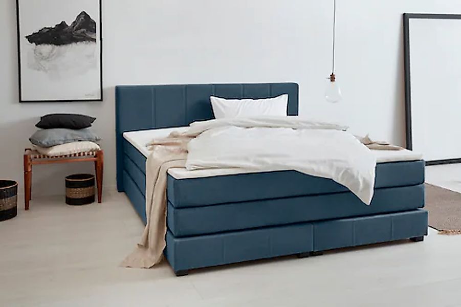 OTTO products Boxspringbett »Peetu«, Taschenfederkern-Matratze, in 4 Breite günstig online kaufen