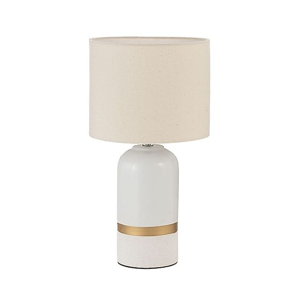 Pauleen Tischleuchte »Glowing Soul max20W Weiß/Beige 230V Stoff/Keramik«, 1 günstig online kaufen