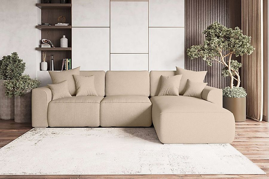 99rooms Ecksofa Gusto, Sofa L-Form, Eckcouch, mit abnehmbaren Kissen,Rundum günstig online kaufen